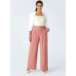 Halara Flex High Waisted Pocket Wide Leg Waffle Pants Size M NWT